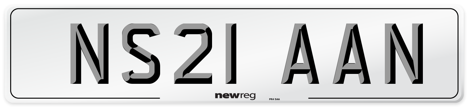 NS21 AAN Number Plate from New Reg